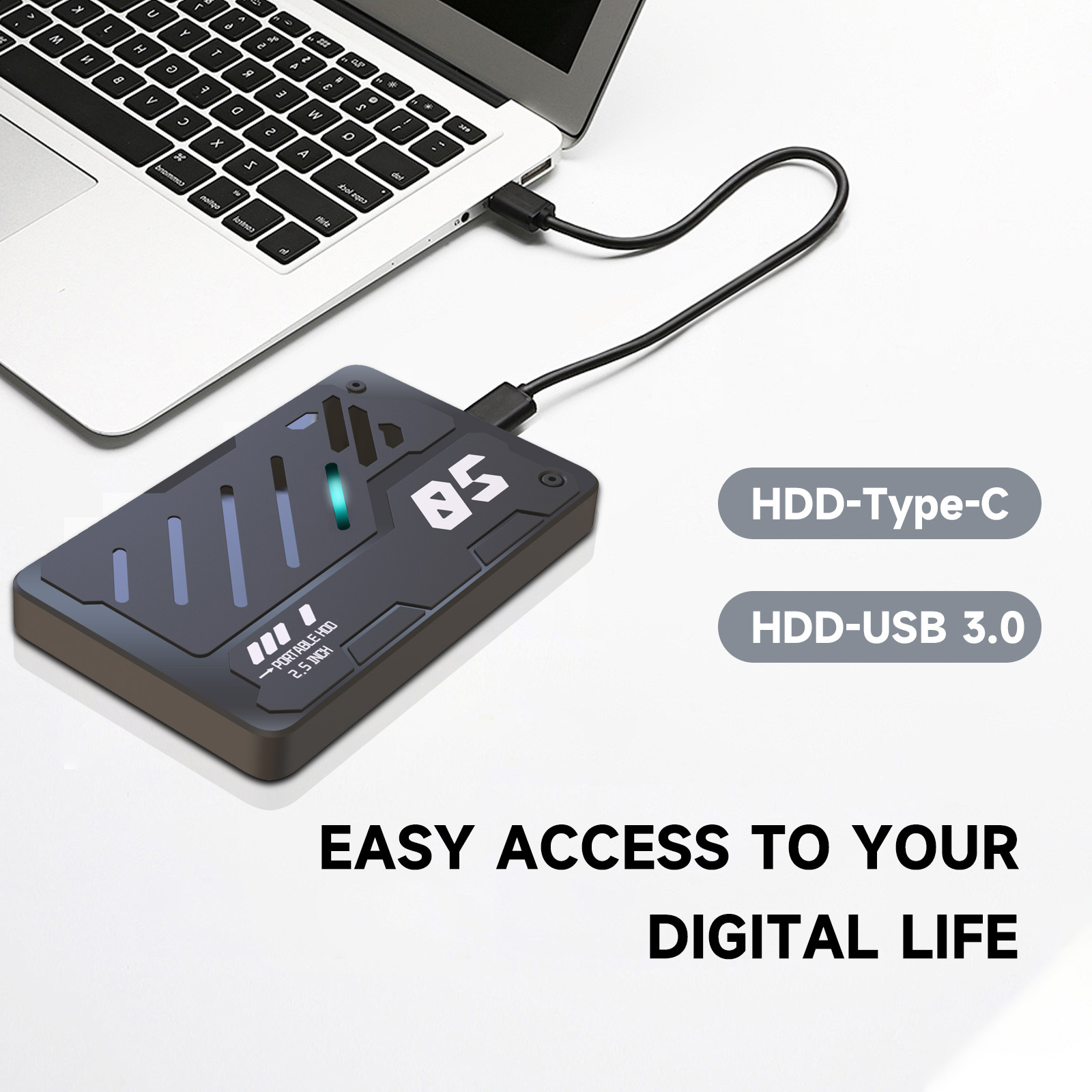 Laptop External Accessories - Hard Drive Eksternal USB3.0 Tipe C