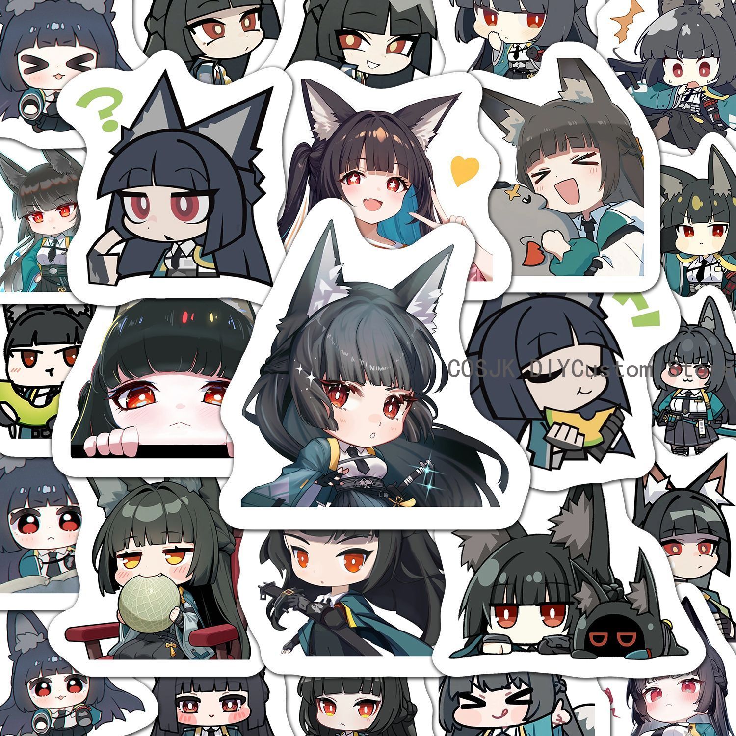Laptop Accessories To Gift - 60 Buah Stiker Anime Versi Q