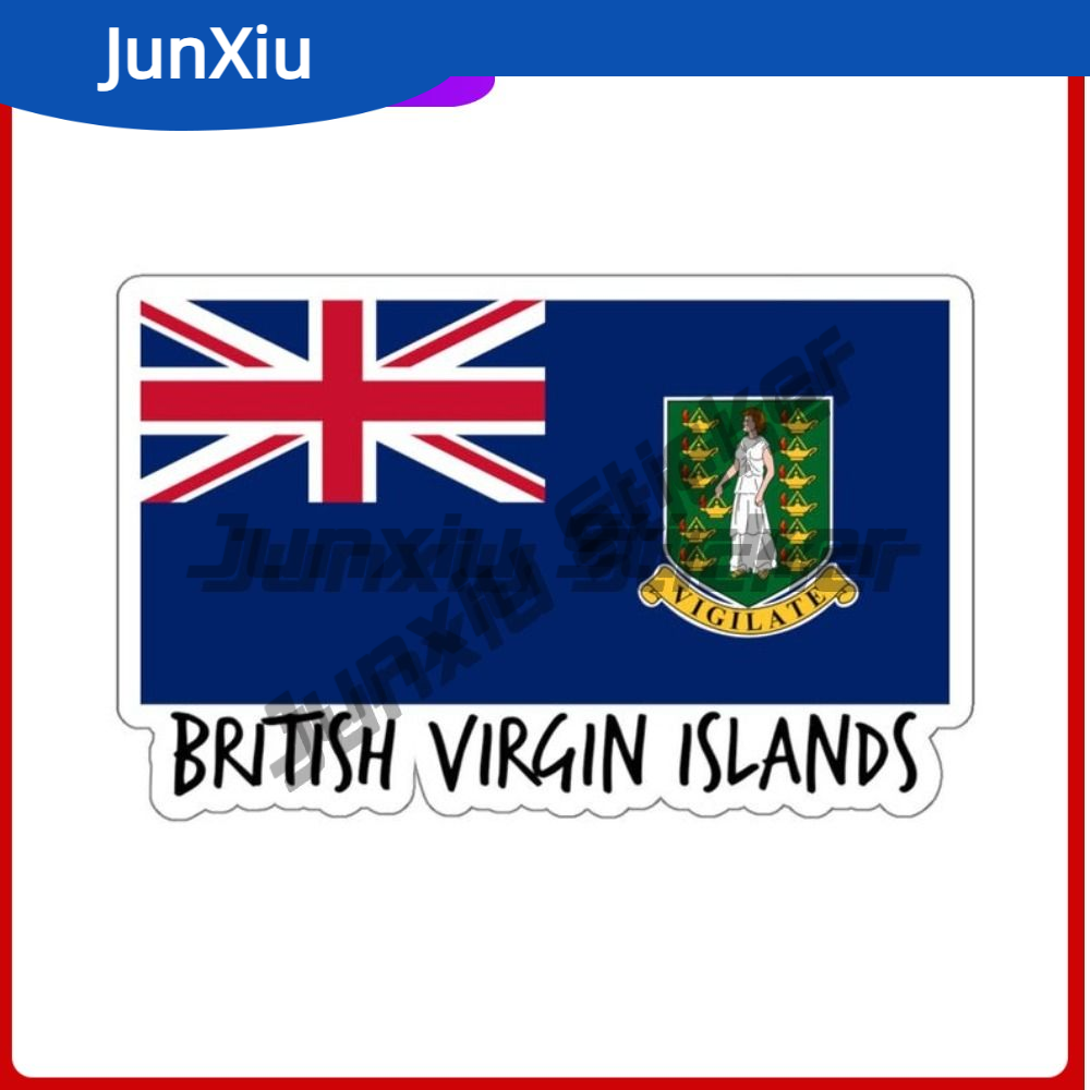 Laptop Accessories To Gift - Aksesori Stiker Hadiah Bendera Kepulauan Virgin