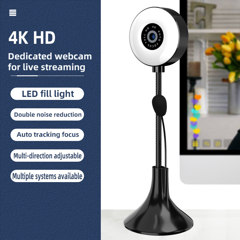 Laptop Accessories Youtube - Kamera PC 4k USB 4MP, kamera