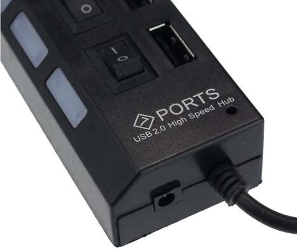 Pemisah Hub USB 2.0 7 Port unt - Laptop Accessories Usb ulasan dan harga