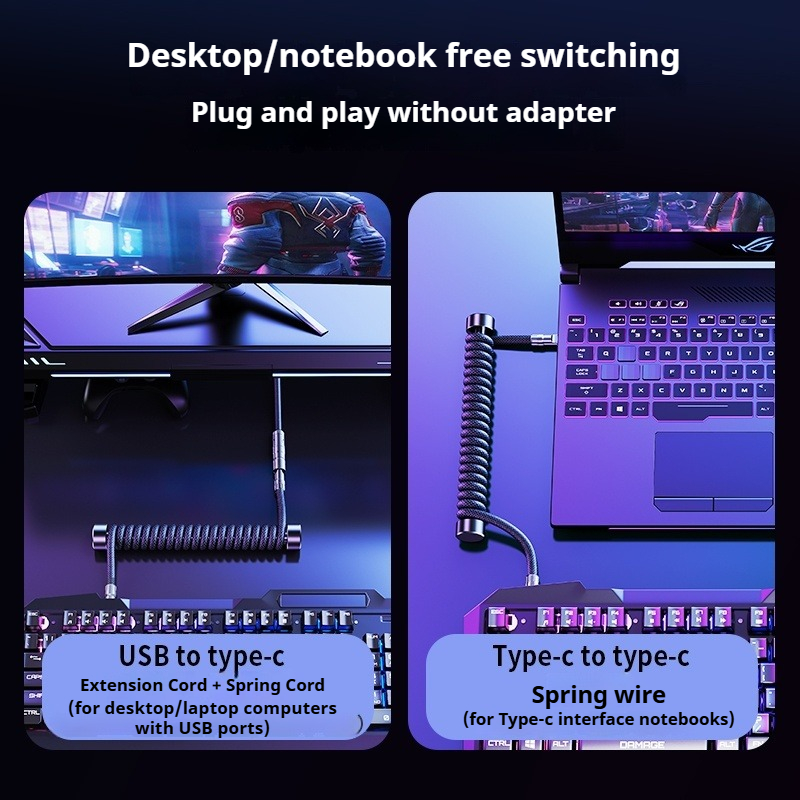 Kabel Keyboard Melingkar Eary  - Laptop Accessories Usb ulasan dan harga