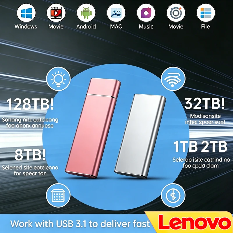 Lenovo SSD Mini Portable SSD 2 - Laptop External Accessories ulasan dan harga