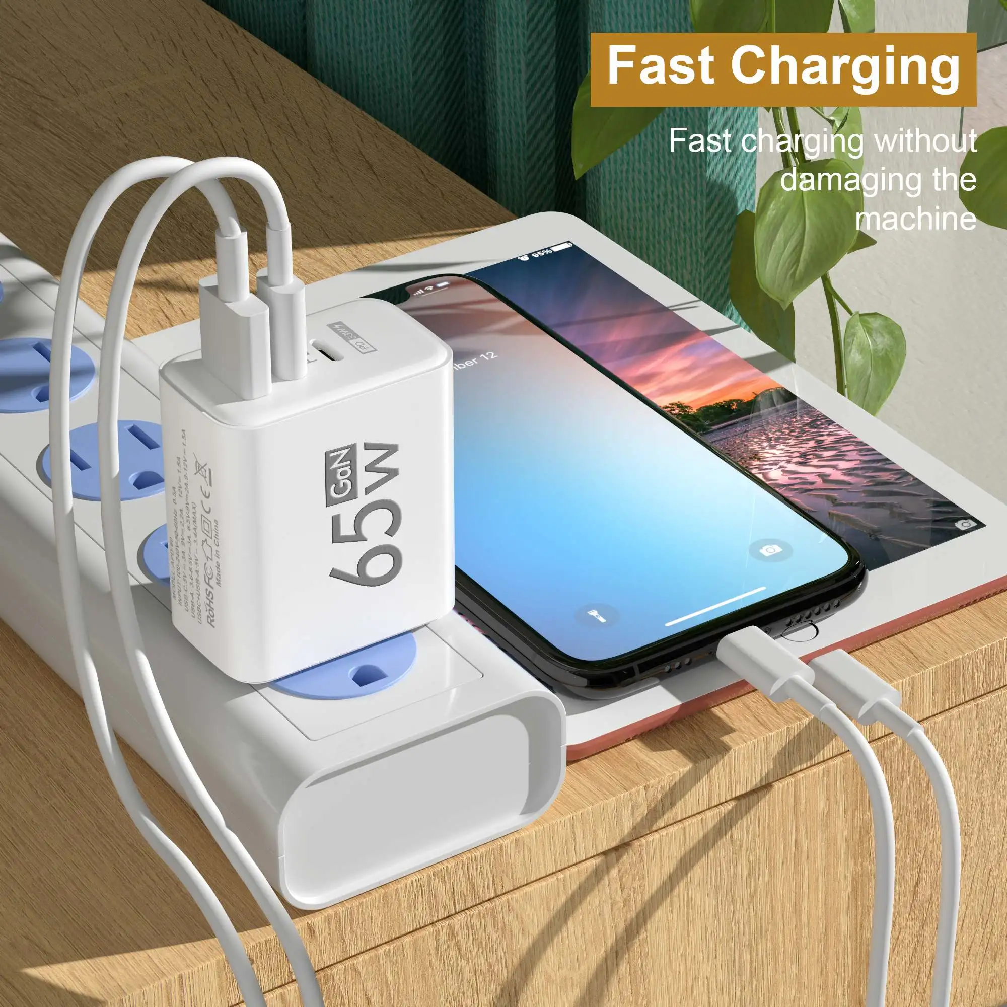 Pengisi Daya Dinding USB-C 3 P - Laptop Accessories Usb ulasan dan harga