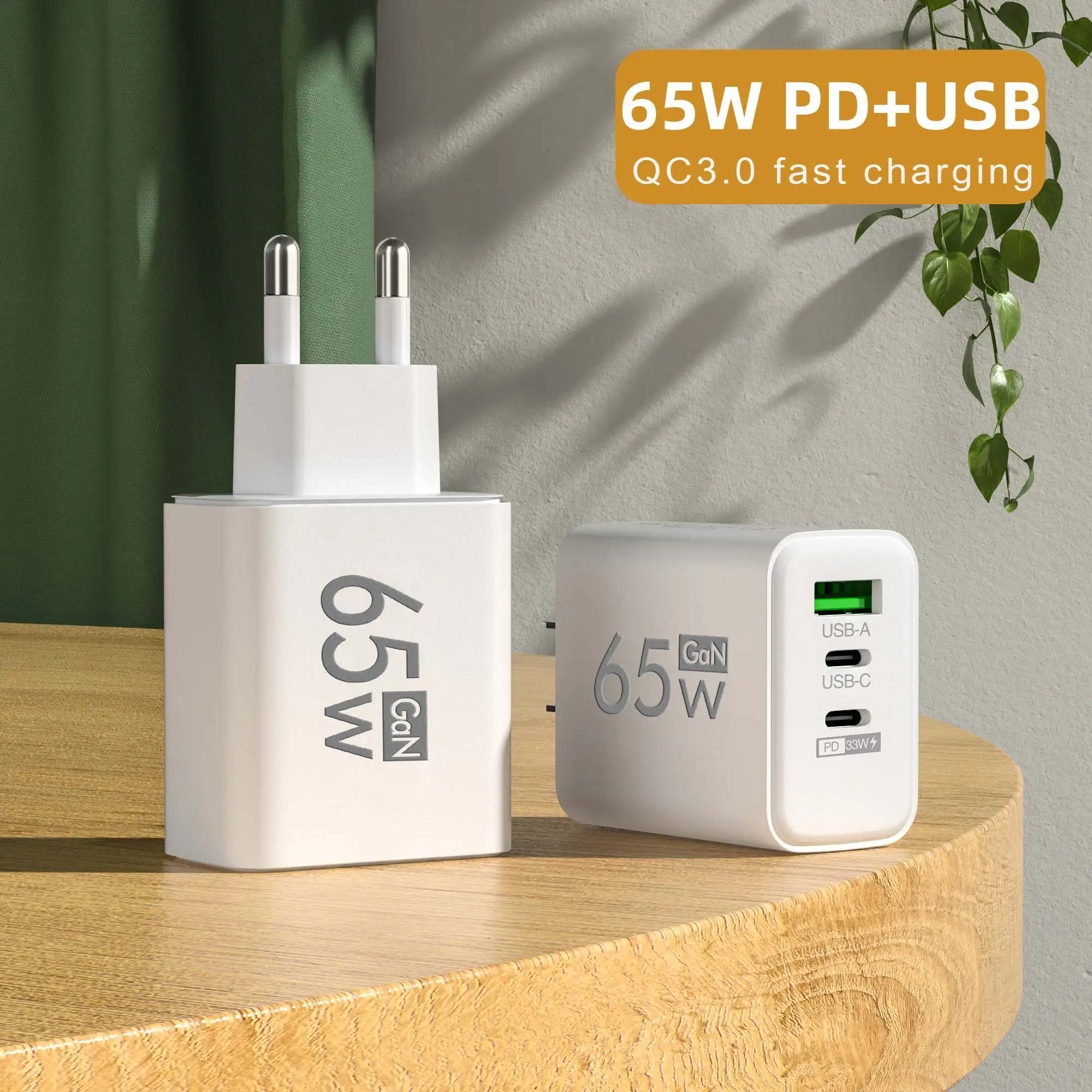 Pengisi Daya Dinding USB-C 3 P - Laptop Accessories Usb ulasan dan harga